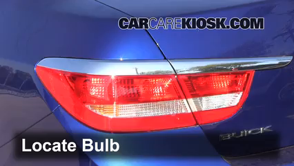 2013 Buick Verano 2.4L 4 Cyl. FlexFuel Lights Tail Light (replace bulb)